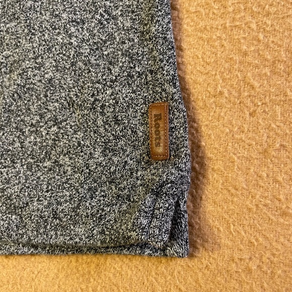 Roots Cotton Henley Sweater Grey Tri-blend - Picture 5 of 14